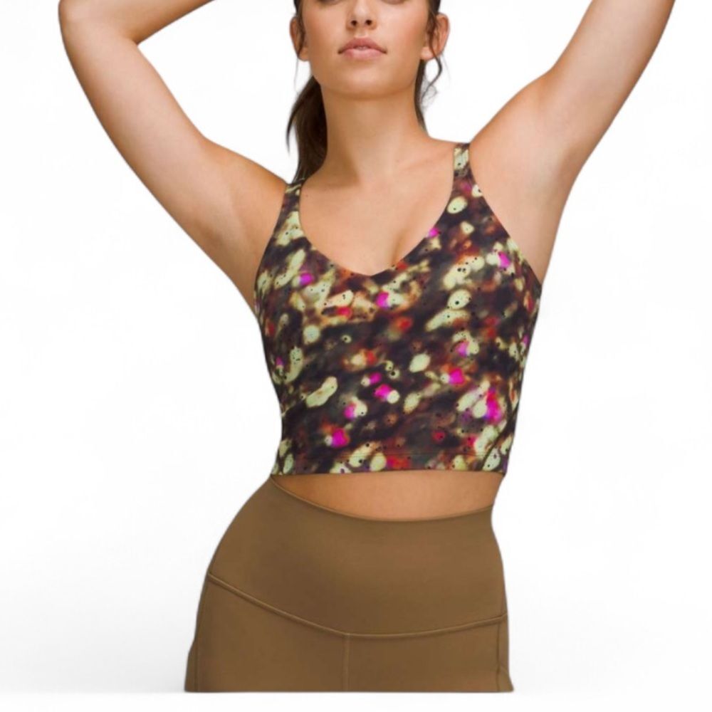 LULULEMON Align Tank Top Soft Focus Print Size 4 – Buttery Nulu Fabric Crop